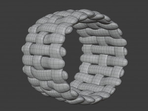 intrecciato ring Modèle 3D