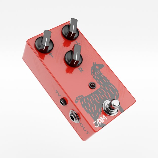 jam pedals delay llama Modelo 3D .c4d .max .obj .3ds .fbx .stl .blend 
