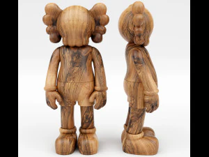 Pendamping kayu kaws Model 3D