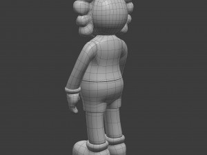 Kaws wood companion 3D Model