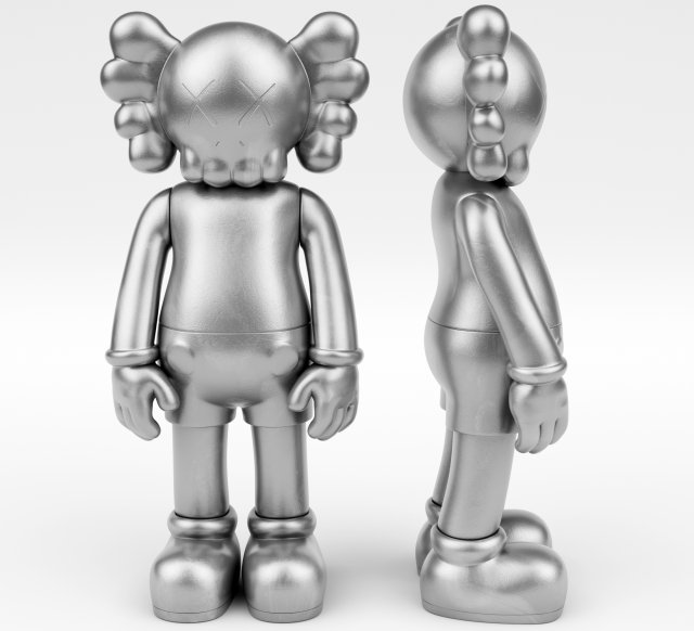 Kaws metal companion Modelo 3D .c4d .max .obj .3ds .fbx .stl .blend 