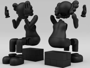 Kaws passing through companion 3D Model