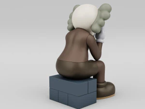 Kaws passing through companion 3D Model