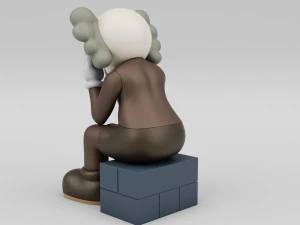 Kaws passing through companion 3D Model