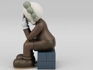 Kaws passing through companion 3D Model