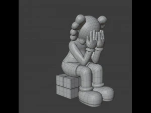 Kaws passing through companion 3D Model