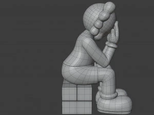 Kaws passing through companion 3D Model