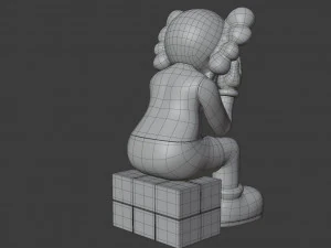 Kaws passing through companion 3D Model