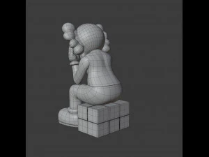 Kaws passing through companion 3D Model