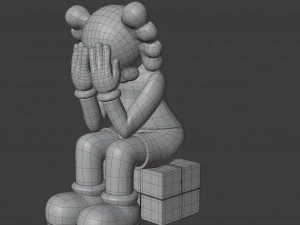 Kaws passing through companion 3D Model