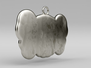 kaws companion pendant Model 3D