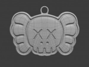 kaws companion pendant Model 3D