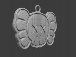 kaws companion pendant Model 3D