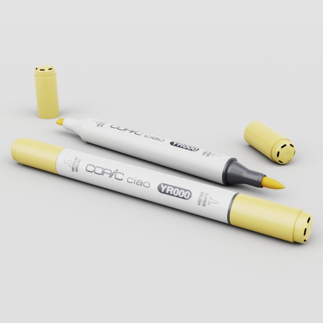 copic ciao marker 3D Модель .c4d .max .obj .3ds .fbx .stl .blend 