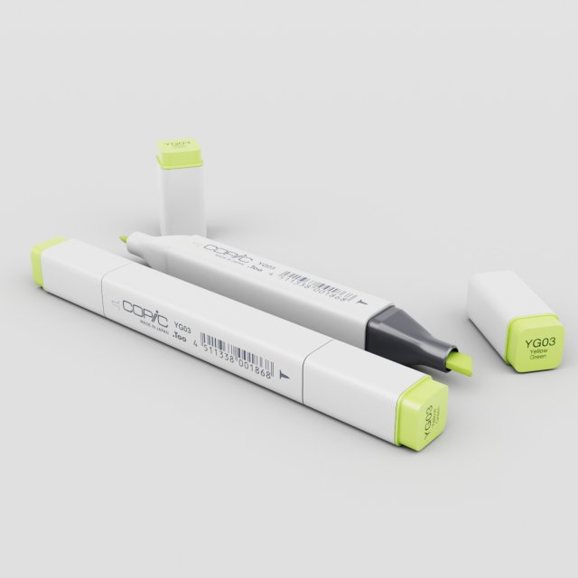 copic classic marker 3D Model .c4d .max .obj .3ds .fbx .stl .blend 