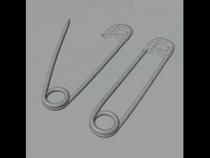 safety pin 3D Model