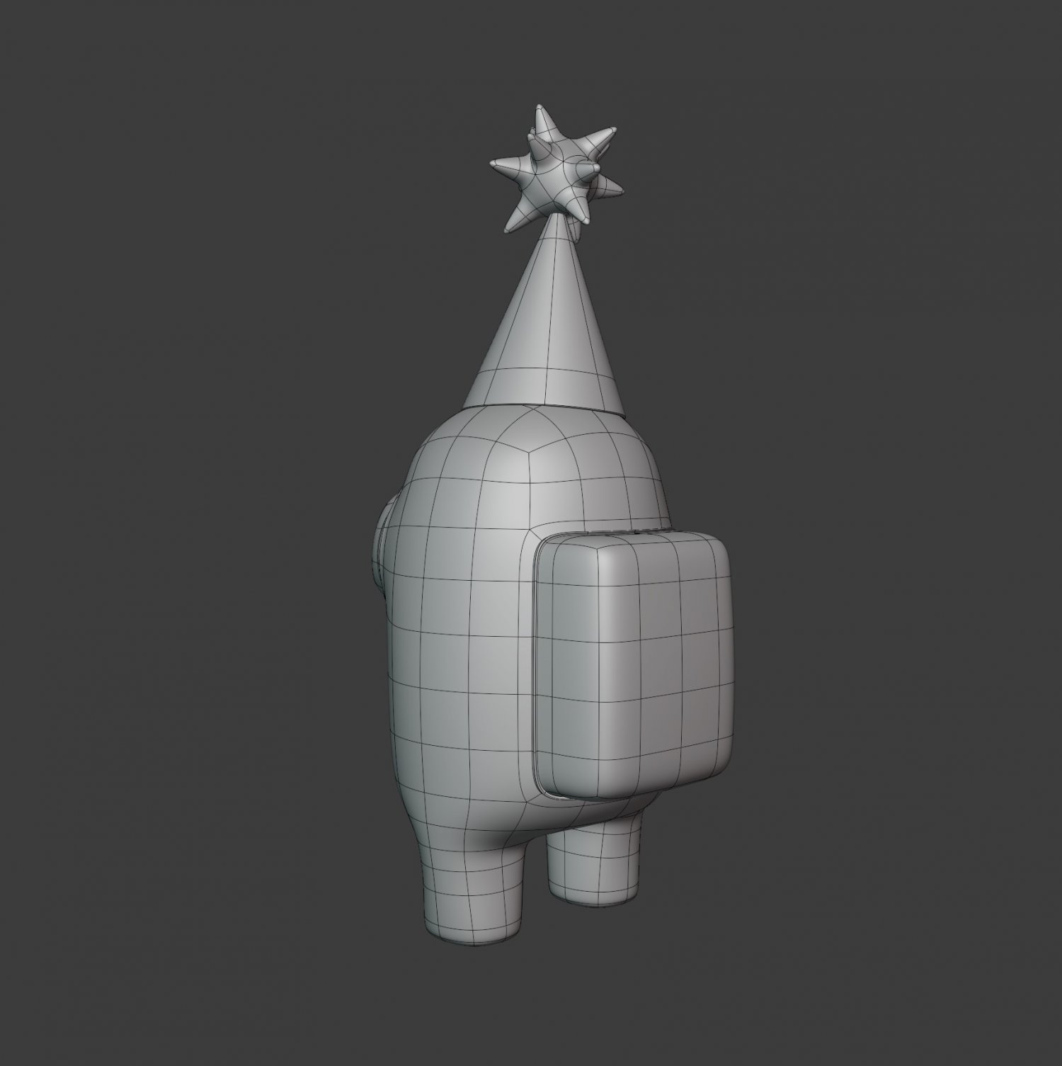 Among Us Yellow Party Hat Character 3D Model in Fantasy ...