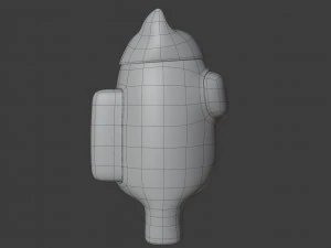 among us cat head hat character 3D Model