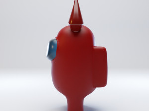 among us devil horns character 3D Model