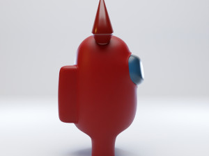 among us devil horns character 3D Model
