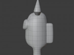 among us devil horns character 3D Model