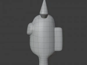 among us devil horns character 3D Model