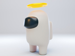 among us angel halo character 3D-Modell