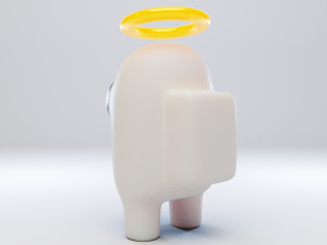 among us angel halo character 3D-Modell