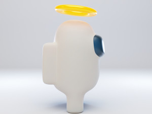 among us angel halo character 3D-Modell
