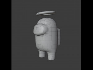 among us angel halo character 3D-Modell
