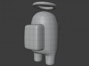 among us angel halo character 3D-Modell