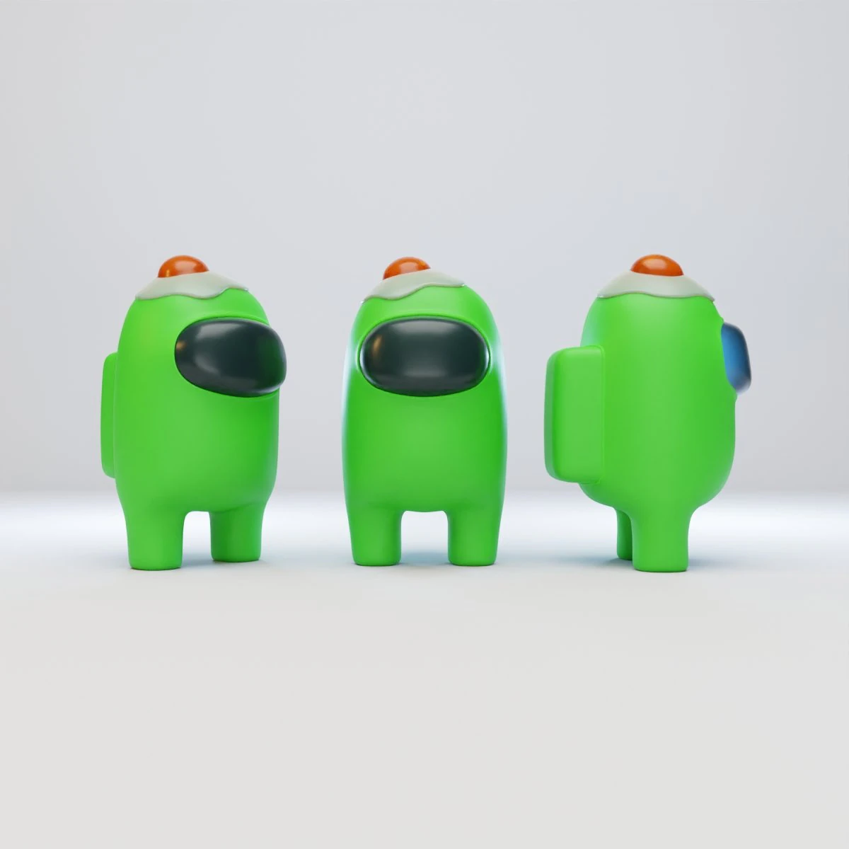 among us egg hat character 3D Model .c4d .max .obj .3ds .fbx .stl .blend