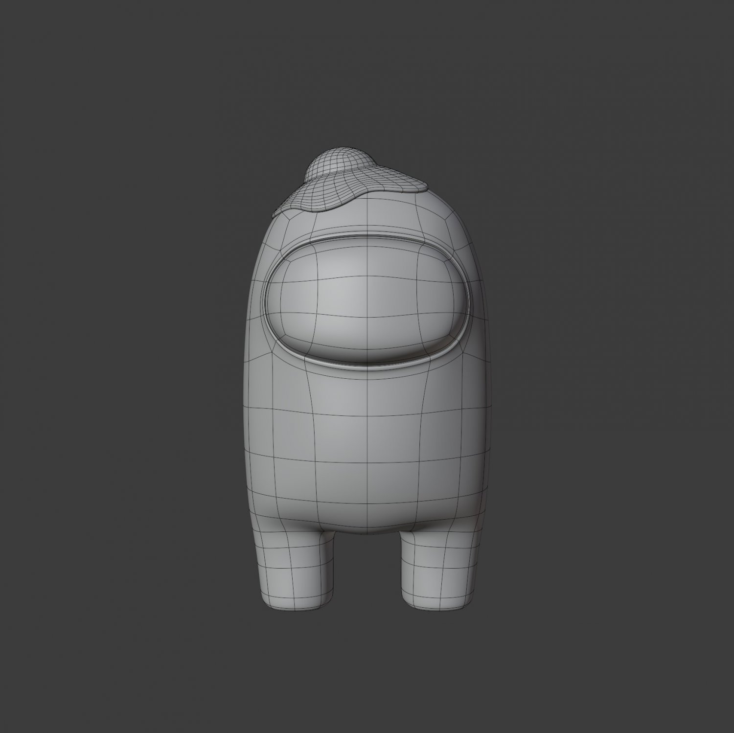 Among Us Egg Hat Character 3D Model in Fantasy 3DExport