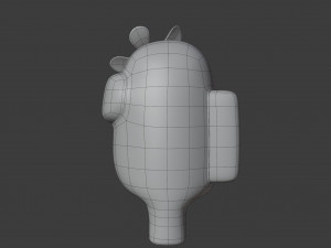 among us flower hat character 3D-Modell