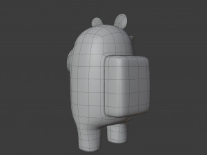 among us flower hat character 3D-Modell