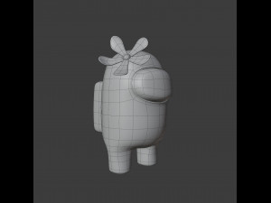 among us flower hat character 3D-Modell
