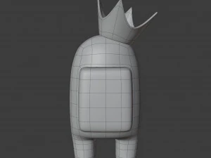 among us crown character 3D Model