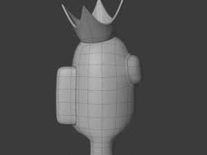 among us crown character 3D Model