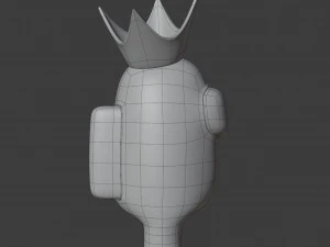 among us crown character 3D Model