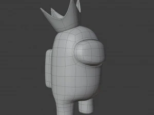 among us crown character 3D Model