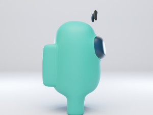 among us eyebrows character 3D Model