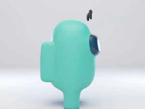 among us eyebrows character 3D Model