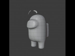 among us eyebrows character 3D Model