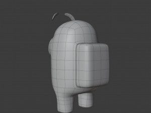 among us eyebrows character 3D Model