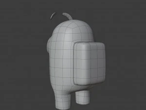 among us eyebrows character 3D Model