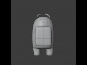 among us eyebrows character 3D Model