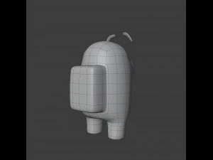 among us eyebrows character 3D Model