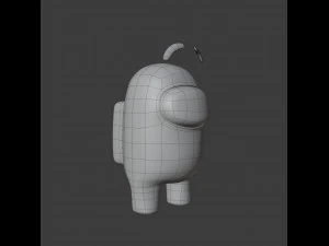 among us eyebrows character 3D Model
