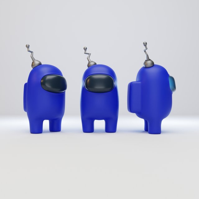 among us antenna character 3Dモデル .c4d .max .obj .3ds .fbx .stl .blend 