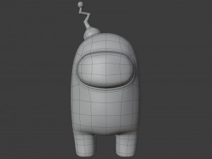 among us antenna character 3Dモデル
